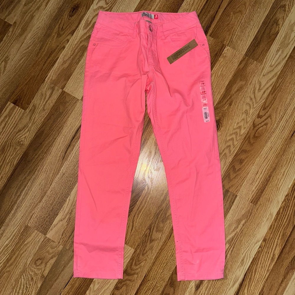 Girl’s SO pink pants perfect for Spring / Summer everyday NWT